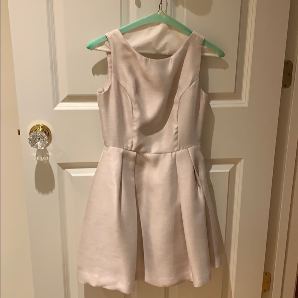Lulus champagne colored semi formal dress